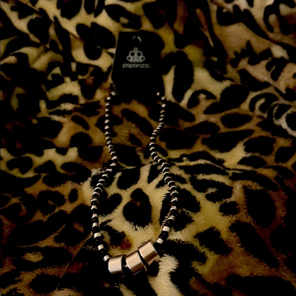 Paparazzi Chic Black and Silver Necklace